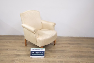 Afbeelding van Lederen Witte Arm Fauteuil'