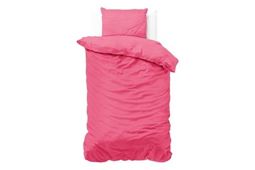 Afbeelding van Dekbedovertrek Satijn roze 140x220cm+1x kussensloop 60x70cm