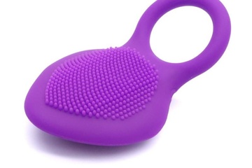 Afbeelding van Cockring met vibrator - paars