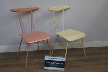 Afbeelding van Set van 2 Dress Boy Chairs - Wim Rietveld voor Auping