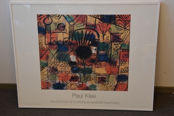 Afbeelding van Ingelijste poster van Paul Klee: Abstract'