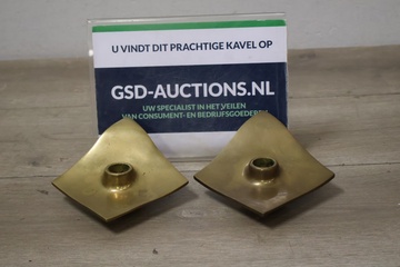 Afbeelding van Paar Orskov Messing Kandelaars (MCM Design)