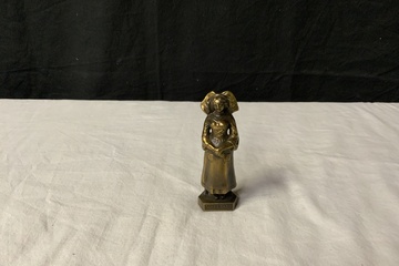 Afbeelding van Vintage Messing Meidenbeeldje