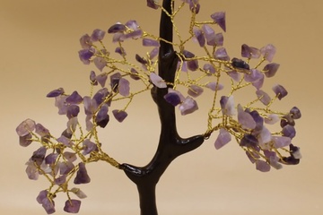 Afbeelding van Edelsteenboompje rozenkwarts, bergkristal, amethist