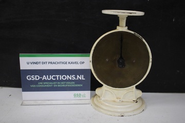 Afbeelding van Antiek Gietijzeren Keukenweegschaal van Salter