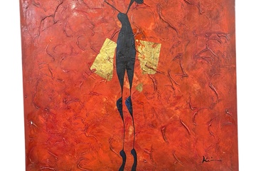 Afbeelding van Grote schilderij 80X80cm