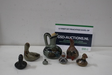 Afbeelding van Keramische vogeltjes en kan