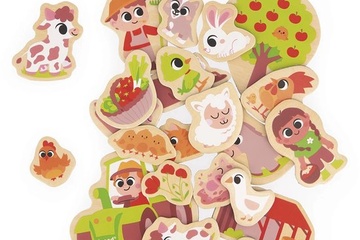 Afbeelding van Janod - Magneten Boerderij - 24 Verschillende Magneten