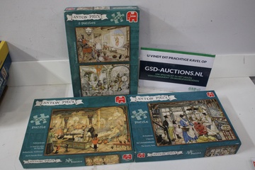 Afbeelding van Set van 4 Anton Pieck 1000-Stukjes Puzzels
