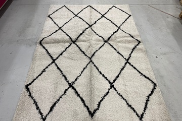 Afbeelding van Vidaxl vloerkleed 160x230 vivia shaggy zwart 