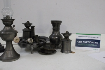 Afbeelding van Mix van 8 Stuks Antiek Tin
