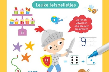 Afbeelding van Mijn oefenboek op afwasbaar papier Leuke telspelletjes