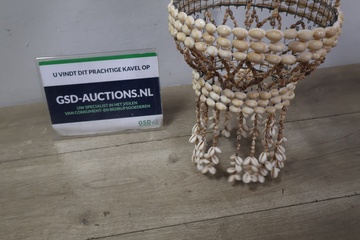 Afbeelding van Vintage Handgemaakte Schelpen Lampenkap''