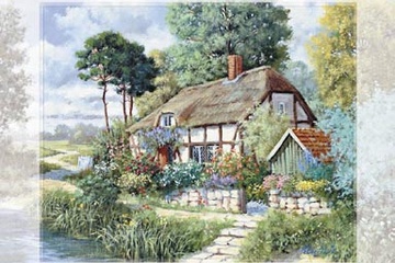 Afbeelding van Peter Motz - Cottage house - Afm: 50x60 cm