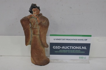 Afbeelding van Vintage Japans Aardewerk Vrouwenbeeld