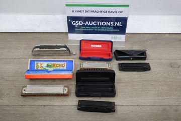 Afbeelding van Verzameling mondharmonica's - Met Hohner en Echo