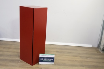 Afbeelding van Rood Houten Moderne Wandkast