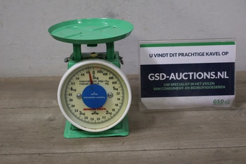 Afbeelding van Vintage Groene Nhon Hoa Keukenweegschaal (Max 5kg)