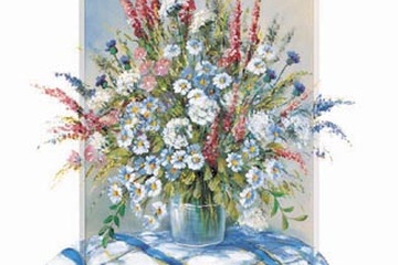 Afbeelding van Anna Paleta, Cheerful Flowers II -Afm: 50x60 cm