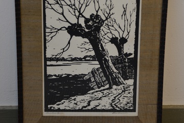 Afbeelding van Houtsnede v Ed Jeska: Knotwilgen