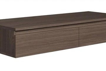 Afbeelding van Kaptafel Kate zwevend 120cm - donkerbruin