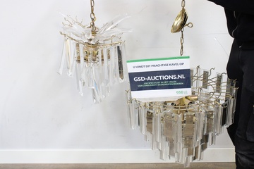 Afbeelding van Set van 2 Vintage Hollywood-Regency Kroonluchters