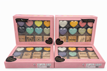 Afbeelding van 4x AVEC Stempelset met Inktpads – Creatieve Hobbyset