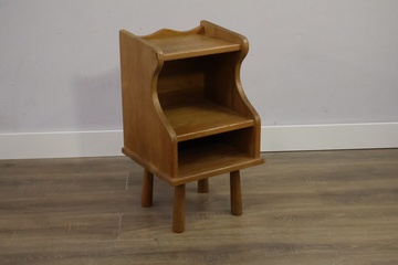 Afbeelding van Antiek Eikenhouten Telefoonkastje