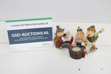 Afbeelding van Set van 3 Volk van Laaf Efteling Figuurtjes