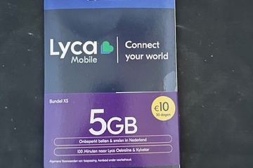 Afbeelding van Lycamobile prepaid datakaart – 5GB bundel – €10 waarde – nie