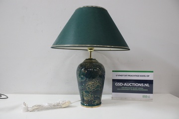 Afbeelding van Vintage Goud/Groenen Tafel-Vaaslamp