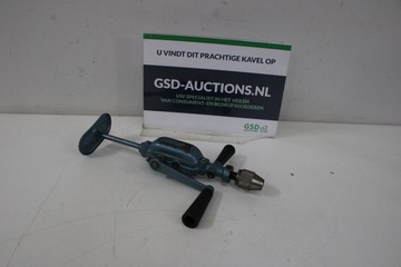 Afbeelding van Antiek Blauw Metalen Handboor''