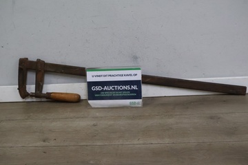 Afbeelding van Vintage Hout/Metalen Lijmklem