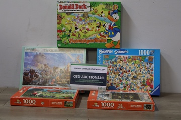 Afbeelding van Verschillende puzzels 1000 stukjes 5 stuks