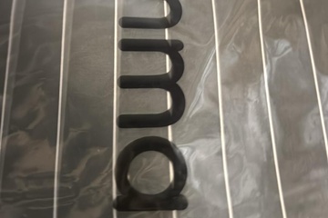 Afbeelding van 200X200 Dekbedovertrek donker grijs -wit streep 100% katoen