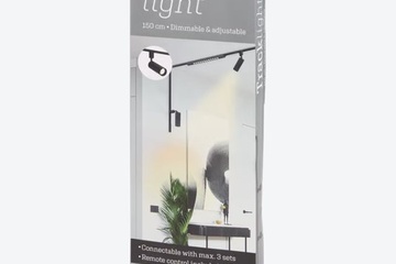 Afbeelding van Railverlichting Zwart 150 CM 3 Lampen
