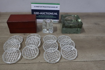 Afbeelding van Set van 12 Kristallen Onderzetters