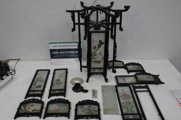 Afbeelding van Aziatische Glas-In-Lood Lamp'