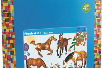 Afbeelding van Ministeck Paard - 4 in 1 met 1300 stukjes en patronen - 1600