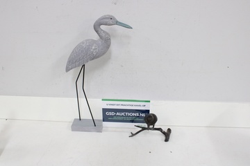 Afbeelding van Mix van 1 Reigerbeeld & 1 Bronzen IJsvogel op Tak