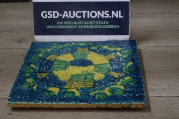 Afbeelding van Vintage Decoratieve Tegel met Abstract Mozaïek - Jaren '60