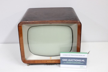 Afbeelding van Vintage Houten Philips Televisie