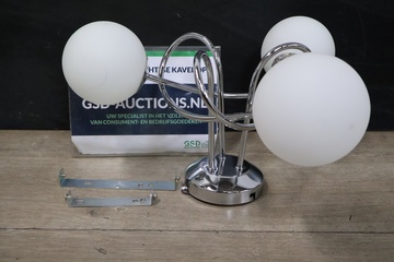 Afbeelding van Chrome hanglamp met 3 bollen van Brelight