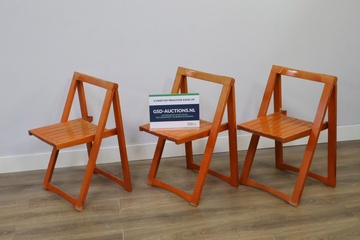 Afbeelding van Set van 3 Vintage Aldo Jacober Klapstoelen