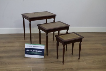 Afbeelding van Antiek 3-Delig Mimisetje met Lederen Inleg