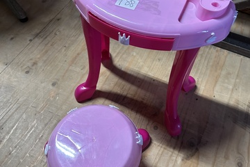 Afbeelding van 188. Speelgoed- stoel en tafel roze