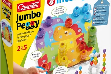 Afbeelding van Quercetti Stapelspel Jumbo Peggy Junior Karton 45-delig