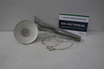Afbeelding van Vintage Grijs Metalen Architectenlamp van Ledu