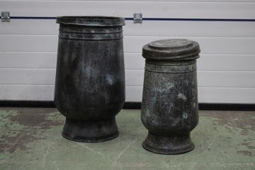 Afbeelding van 2 Roodkoperen/Bronze Bakken/Potten