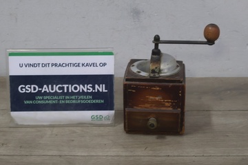 Afbeelding van Vintage houten koffiemolen''